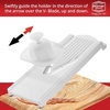 image:imageBorner Safety Food Holder  Finger AntiCut Protectors for Vegetable or Fruit Grater Food Slicer Cutter Cheese Grater Kitchen Fruit amp Vegetable Holder for Slicing  One Size White