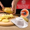 image:imageBorner Safety Food Holder  Finger AntiCut Protectors for Vegetable or Fruit Grater Food Slicer Cutter Cheese Grater Kitchen Fruit amp Vegetable Holder for Slicing  One Size White