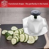 image:imageBorner Safety Food Holder  Finger AntiCut Protectors for Vegetable or Fruit Grater Food Slicer Cutter Cheese Grater Kitchen Fruit amp Vegetable Holder for Slicing  One Size White