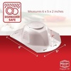 image:imageBorner Safety Food Holder  Finger AntiCut Protectors for Vegetable or Fruit Grater Food Slicer Cutter Cheese Grater Kitchen Fruit amp Vegetable Holder for Slicing  One Size White