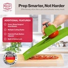 image:imageBorner V Power Vegetable Mandoline Slicer Handheld Food Slicer 10In1 KitGreen