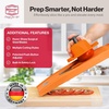 image:imageBorner V Power Vegetable Mandoline Slicer Handheld Food Slicer 10In1 KitOrange