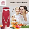 image:imageBorner V Power Vegetable Mandoline Slicer Handheld Food Slicer 10In1 KitRed