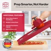 image:imageBorner V Power Vegetable Mandoline Slicer Handheld Food Slicer 10In1 KitRed