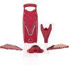 image:imageBorner V Power Vegetable Mandoline Slicer Handheld Food Slicer 10In1 KitRed