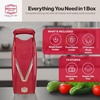 image:imageBorner V Power Vegetable Mandoline Slicer Handheld Food Slicer 10In1 KitRed