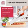 image:imageBorner V Power Vegetable Mandoline Slicer Handheld Food Slicer 10In1 KitWhite