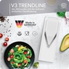 image:imageBrner V3 TrendLine Mandoline Starter Set 6 pcs  Vegetable Slicer VSlicer  Safety Guard  Inserts  Collection Tray  Multibox  Kitchen Slicer Set White5 Piece Set
