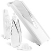 image:imageBrner V3 TrendLine Mandoline Starter Set 6 pcs  Vegetable Slicer VSlicer  Safety Guard  Inserts  Collection Tray  Multibox  Kitchen Slicer Set White5 Piece Set