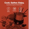 image:imageSwissmar Arolla 10 Pieces Stainless Steel Electric Fondue Set  Perfect Fondue Pot Electric Set for Cheese Chocolate Oil Broth amp More  Gift Ideas for Wedding House Warming Red 21 Qt  2LBlack