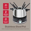 image:imageSwissmar Arolla 10 Pieces Stainless Steel Electric Fondue Set  Perfect Fondue Pot Electric Set for Cheese Chocolate Oil Broth amp More  Gift Ideas for Wedding House Warming Red 21 Qt  2LBlack