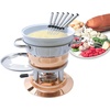 image:imageSwissmar Arosa 11Piece Stainless Steel 3in1 Fondue Set  Ideal for Melting Cheese Chocolate Butter amp More  Perfect for Kitchen Collection amp Wedding Gift Giving  16 Quarts  15 LiterLausanne 11Piece Copper Plated
