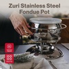image:imageSwissmar Arosa 11Piece Stainless Steel 3in1 Fondue Set  Ideal for Melting Cheese Chocolate Butter amp More  Perfect for Kitchen Collection amp Wedding Gift Giving  16 Quarts  15 LiterZuri 11Piece Stainless Steel
