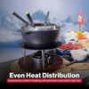 image:imageSwissmar Arosa 11Piece Stainless Steel 3in1 Fondue Set  Ideal for Melting Cheese Chocolate Butter amp More  Perfect for Kitchen Collection amp Wedding Gift Giving  16 Quarts  15 LiterSummit 10Piece Black Cast Iron
