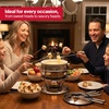 image:imageSwissmar Arosa 11Piece Stainless Steel 3in1 Fondue Set  Ideal for Melting Cheese Chocolate Butter amp More  Perfect for Kitchen Collection amp Wedding Gift Giving  16 Quarts  15 LiterZuri 11Piece Stainless Steel