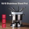 image:imageSwissmar Arosa 11Piece Stainless Steel 3in1 Fondue Set  Ideal for Melting Cheese Chocolate Butter amp More  Perfect for Kitchen Collection amp Wedding Gift Giving  16 Quarts  15 LiterArosa 11Piece Stainless