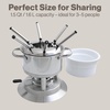 image:imageSwissmar Arosa 11Piece Stainless Steel 3in1 Fondue Set  Ideal for Melting Cheese Chocolate Butter amp More  Perfect for Kitchen Collection amp Wedding Gift Giving  16 Quarts  15 LiterArosa 11Piece Stainless