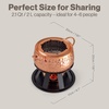 image:imageSwissmar Arosa 11Piece Stainless Steel 3in1 Fondue Set  Ideal for Melting Cheese Chocolate Butter amp More  Perfect for Kitchen Collection amp Wedding Gift Giving  16 Quarts  15 LiterBiel 11Piece Copper