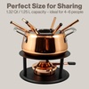 image:imageSwissmar Arosa 11Piece Stainless Steel 3in1 Fondue Set  Ideal for Melting Cheese Chocolate Butter amp More  Perfect for Kitchen Collection amp Wedding Gift Giving  16 Quarts  15 LiterPeak 10Piece Copper Plated