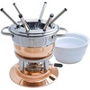 image:imageSwissmar Arosa 11Piece Stainless Steel 3in1 Fondue Set  Ideal for Melting Cheese Chocolate Butter amp More  Perfect for Kitchen Collection amp Wedding Gift Giving  16 Quarts  15 LiterLausanne 11Piece Copper Plated