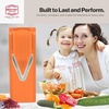image:imageSwissmar Borner VSlicer Plus Mandoline 5Piece Set  Professional Kitchen Utensil with Adjustable Inserts  Cuts Potatoes Cucumbers Chips amp More  Vegetable Slicer with Safety Holder  Orange