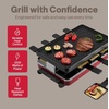 image:imageSwissmar Classic Indoor Electric Raclette Grill Red Cast Iron 8PersonRed