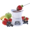 image:imageSwissmar Glow Chocolate Fondue Set 7Piece White Ceramic Bowl amp TealightGlow