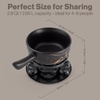 image:imageSwissmar Heidi Ceramic Cheese Fondue Set 9Piece 28 Quart White ColorGruyere Fondue Set