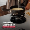 image:imageSwissmar Heidi Ceramic Cheese Fondue Set 9Piece 28 Quart White ColorGruyere Fondue Set