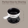 image:imageSwissmar Heidi Ceramic Cheese Fondue Set 9Piece 28 Quart White ColorHeidi Fondue Set