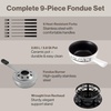 image:imageSwissmar Heidi Ceramic Cheese Fondue Set 9Piece 28 Quart White ColorHeidi Fondue Set