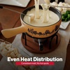 image:imageSwissmar Heidi Ceramic Cheese Fondue Set 9Piece 28 Quart White ColorJura Fondue Set