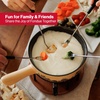 image:imageSwissmar Heidi Ceramic Cheese Fondue Set 9Piece 28 Quart White ColorJura Fondue Set