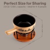 image:imageSwissmar Heidi Ceramic Cheese Fondue Set 9Piece 28 Quart White ColorJura Fondue Set