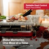 image:imageSwissmar KF77045 Classic 8 Person Raclette Party Grill with Granite Stone Grill Top Red