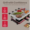 image:imageSwissmar KF77045 Classic 8 Person Raclette Party Grill with Granite Stone Grill Top Red