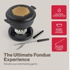 image:imageSwissmar Lucerne Cast Iron Fondue Set 10Piece 2 Liter Red KitchenMatte Black