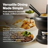 image:imageSwissmar Lucerne Cast Iron Fondue Set 10Piece 2 Liter Red KitchenMatte Black
