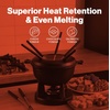 image:imageSwissmar Lucerne Cast Iron Fondue Set 10Piece 2 Liter Red KitchenMatte Black