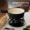 image:imageSwissmar Lugano Cast Iron Fondue Pot Replacement 2 Quart Metallic BlackMatte Black