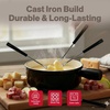 image:imageSwissmar Lugano Cast Iron Fondue Pot Replacement 2 Quart Metallic BlackMetallic Black