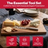 image:imageSwissmar Mini Acacia Cheese Board Set  Compact 2Piece Serving Board with BuiltIn Magnetic Knife Storage  Durable amp WaterResistant  Perfect for Kitchen Collection  11 x 725Large Board and Knife