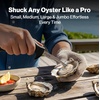 image:imageSwissmar Shucker Paddy Original Oyster Shucking Knife  Ergonomic Dual Axis Oyster Shucker Tool with 3  76 CM Stainless Steel Blade  Perfect for kitchen Collections  NonSlip Handle BlackOriginal  Black