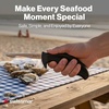 image:imageSwissmar Shucker Paddy Original Oyster Shucking Knife  Ergonomic Dual Axis Oyster Shucker Tool with 3  76 CM Stainless Steel Blade  Perfect for kitchen Collections  NonSlip Handle BlackOriginal  Black