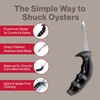 image:imageSwissmar Shucker Paddy Original Oyster Shucking Knife  Ergonomic Dual Axis Oyster Shucker Tool with 3  76 CM Stainless Steel Blade  Perfect for kitchen Collections  NonSlip Handle BlackOriginal  Black