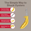image:imageSwissmar Shucker Paddy Original Oyster Shucking Knife  Ergonomic Dual Axis Oyster Shucker Tool with 3  76 CM Stainless Steel Blade  Perfect for kitchen Collections  NonSlip Handle BlackMalpeque  Yellow