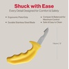 image:imageSwissmar Shucker Paddy Original Oyster Shucking Knife  Ergonomic Dual Axis Oyster Shucker Tool with 3  76 CM Stainless Steel Blade  Perfect for kitchen Collections  NonSlip Handle BlackMalpeque  Yellow