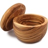 image:imageSwissmar Siena Olive Wood Salt Keeper  Small Container with Magnetic Swivel Lid Single Compartment Countertop Jar for Sugar Spices amp Seasoning Storage Kitchen Cooking Canister 42 oz  124 mlOlive Wood