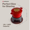 image:imageSwissmar Sierra Cast Iron Fondue Set 16 Quart  16 Liter  Perfect for Meat Cheese amp Chocolate Fondues  Ideal for Family Bonding amp Hosting Gifts  12Pieces Cherry RedCherry Red