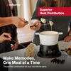 image:imageSwissmar Sierra Cast Iron Fondue Set 16 Quart  16 Liter  Perfect for Meat Cheese amp Chocolate Fondues  Ideal for Family Bonding amp Hosting Gifts  12Pieces Cherry RedMatte White